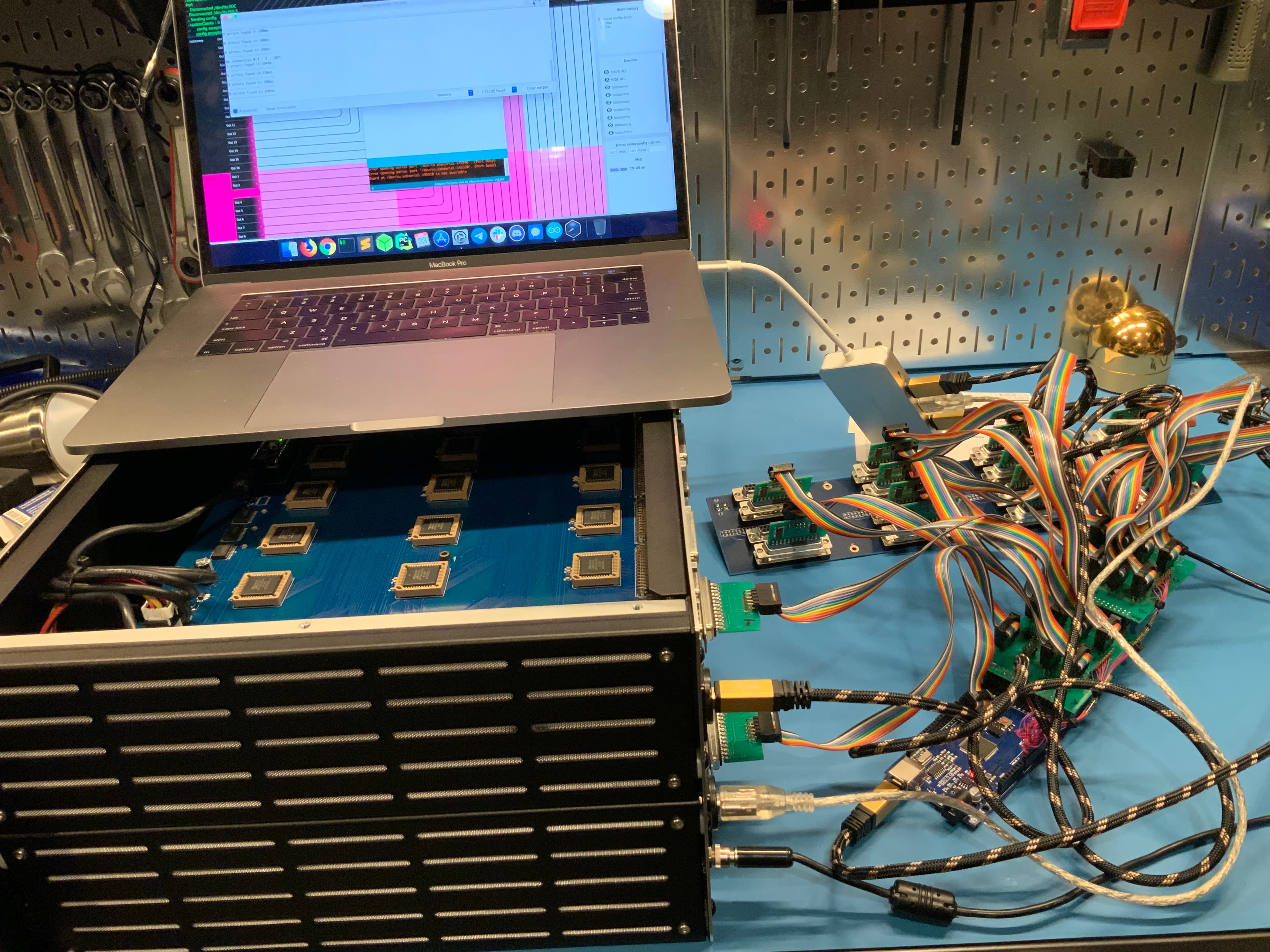 Testing an Anatal Electronics patchbay